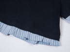 Faux-layered shirt & polo t-shirt