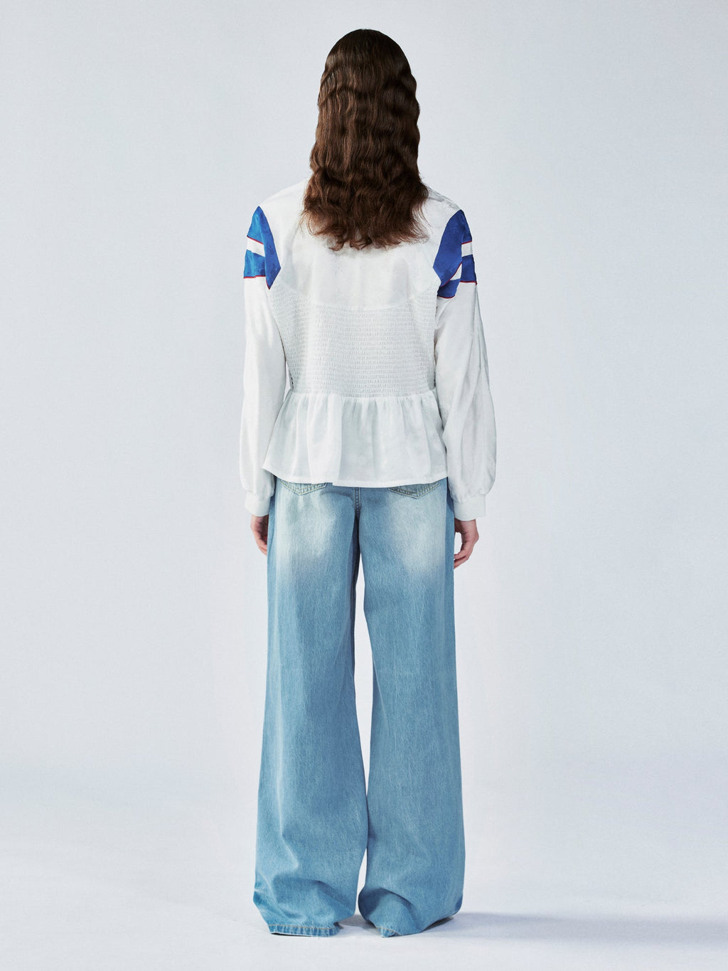 Remake jersey with ruffle hem