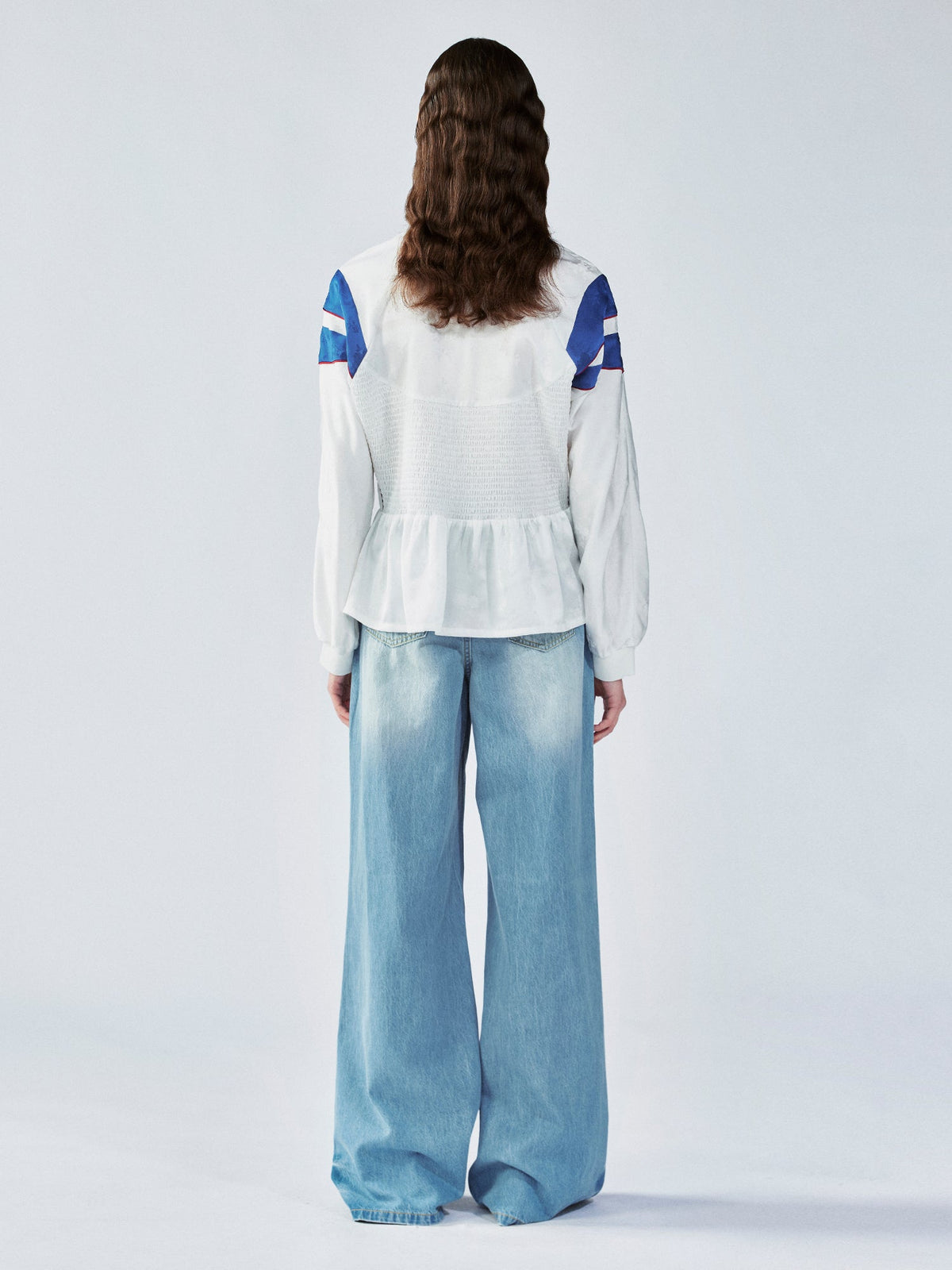 Remake jersey with ruffle hem