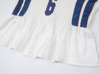Remake jersey with ruffle hem