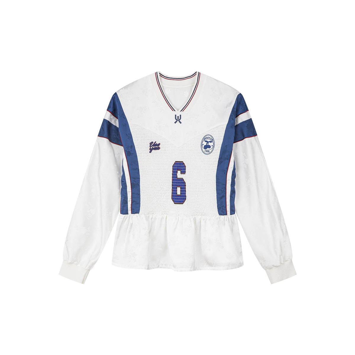 Remake jersey with ruffle hem