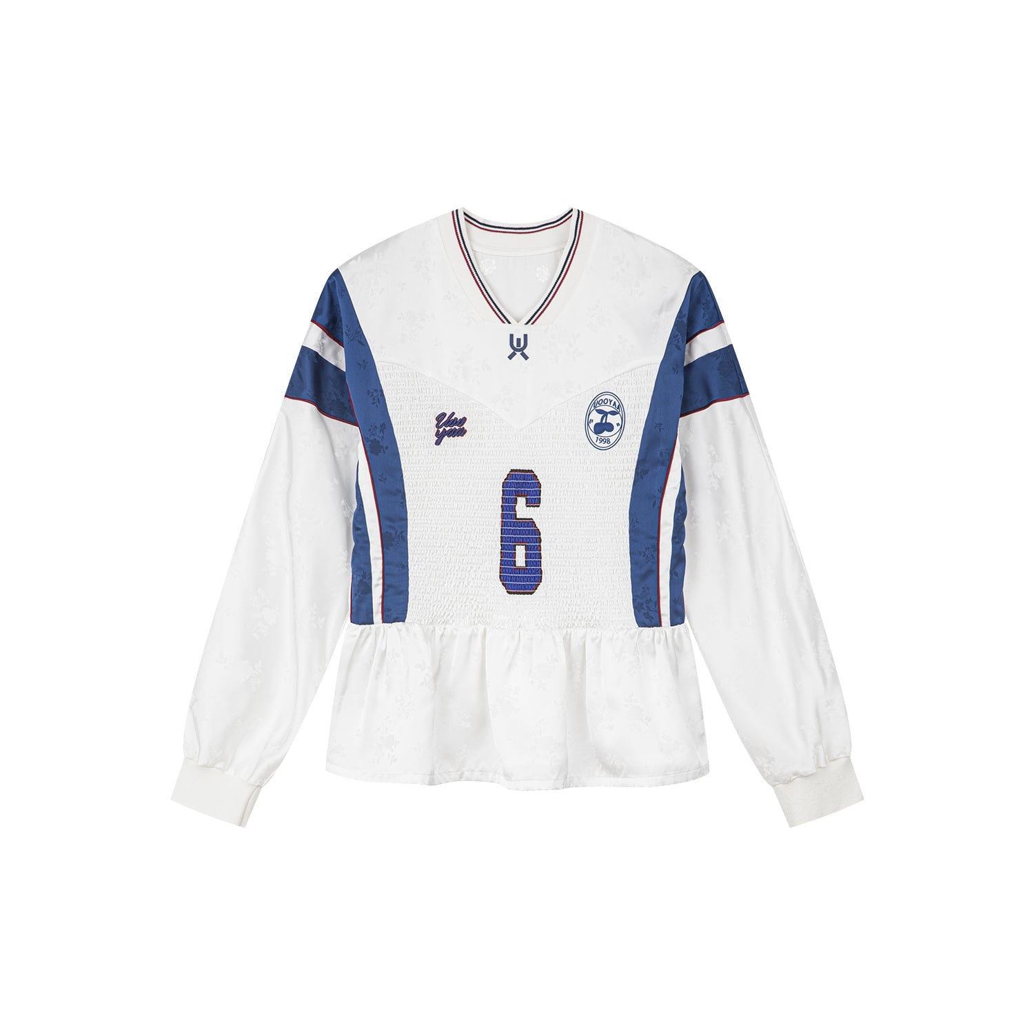 Remake jersey with ruffle hem