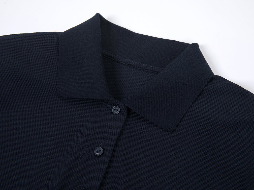 Gathered polo dress