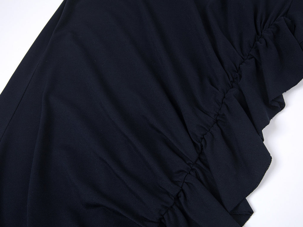 Gathered polo dress