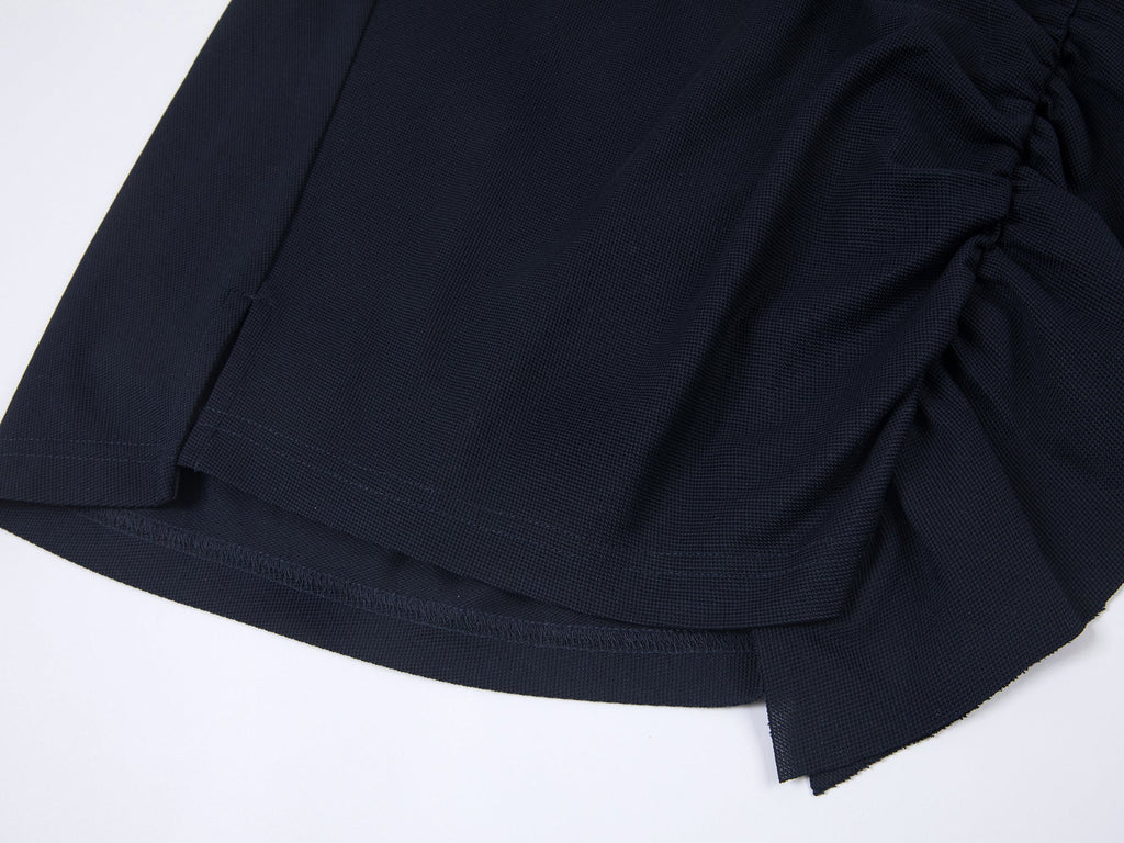 Gathered polo dress