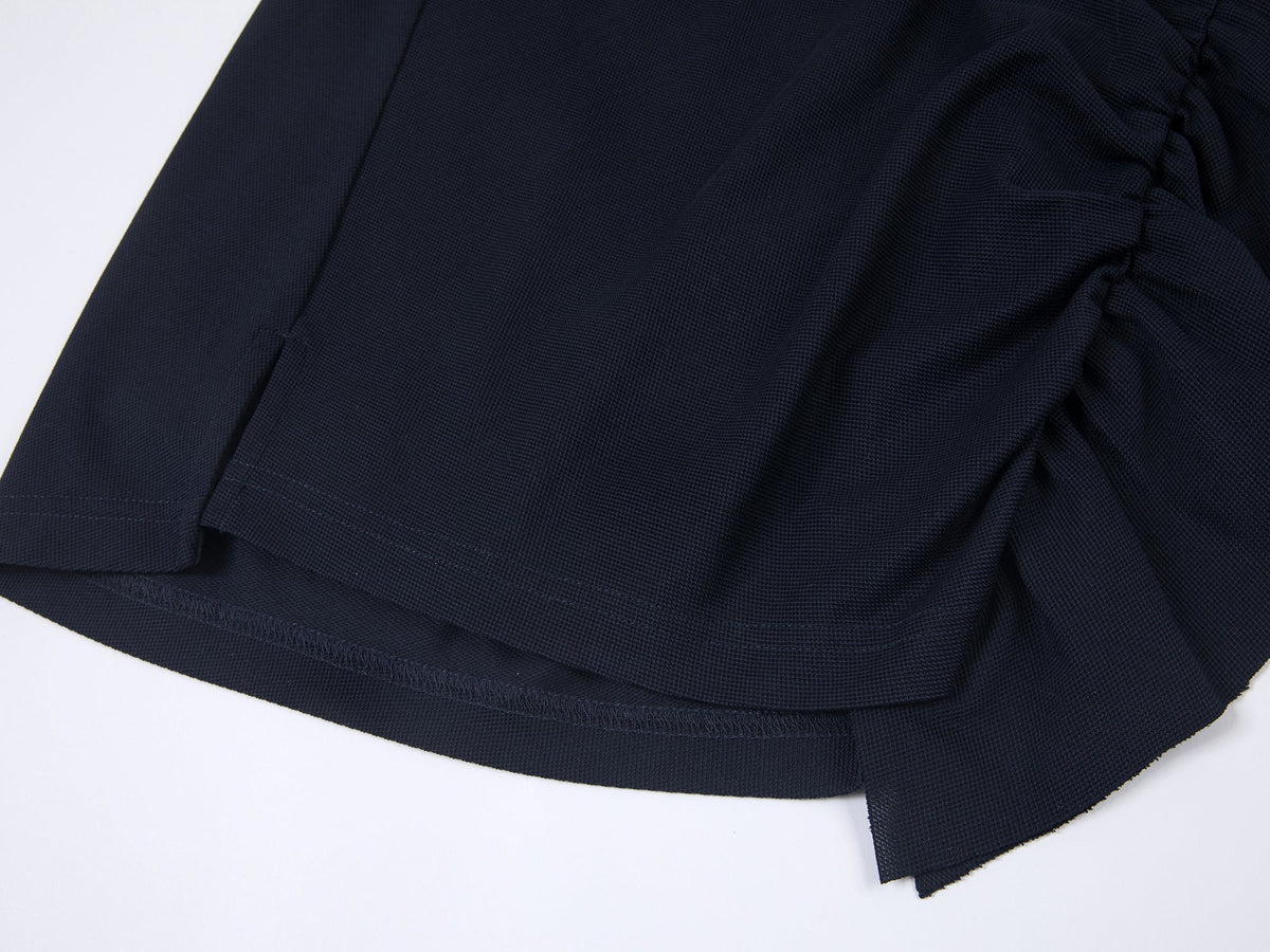 Gathered polo dress