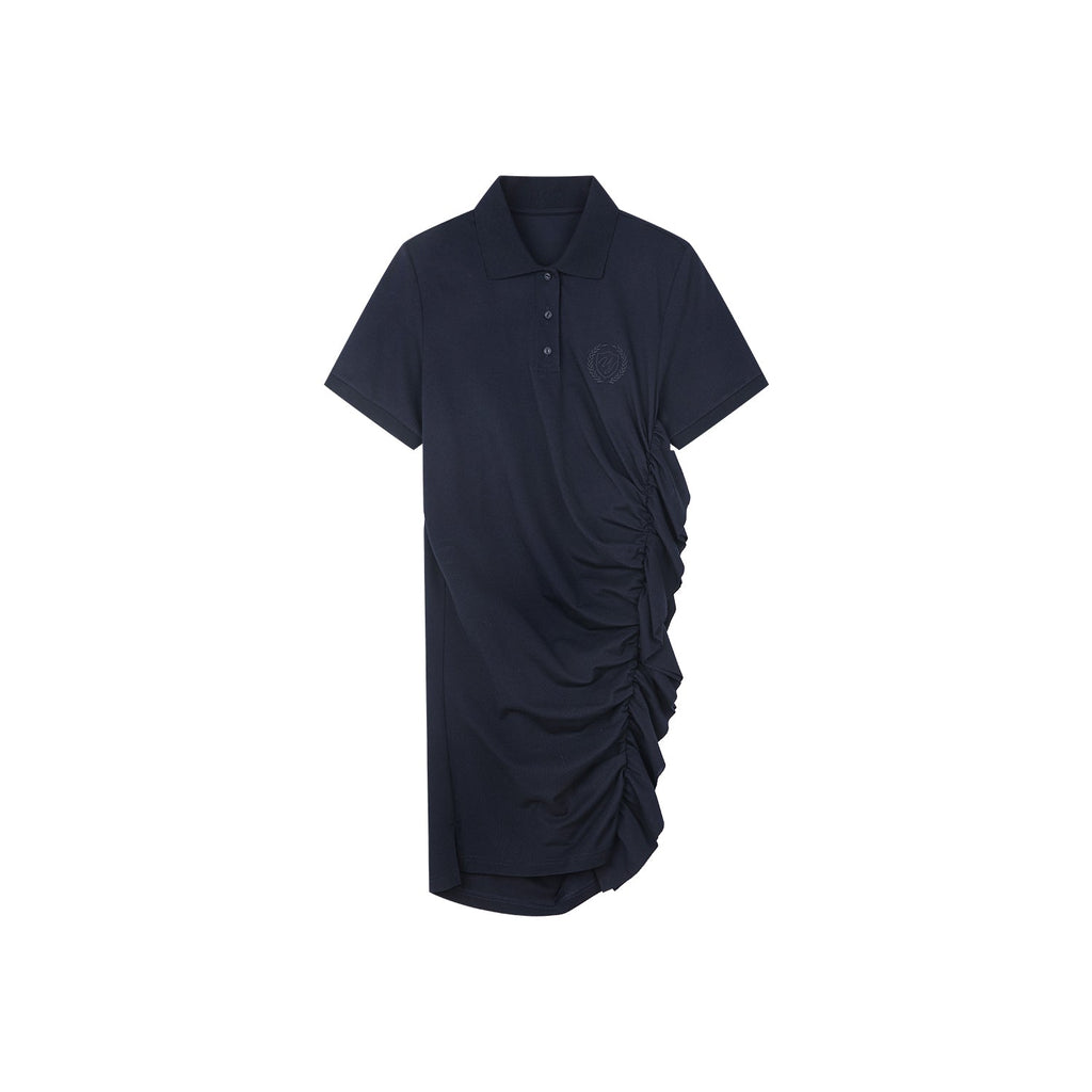 Gathered polo dress