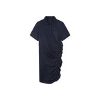 Gathered polo dress