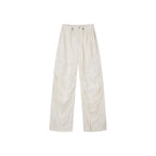 Openwork embroidered cargo pants