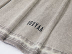 Pleated denim short skirt