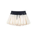 Patchwork shorts skirt