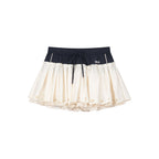 Patchwork shorts skirt