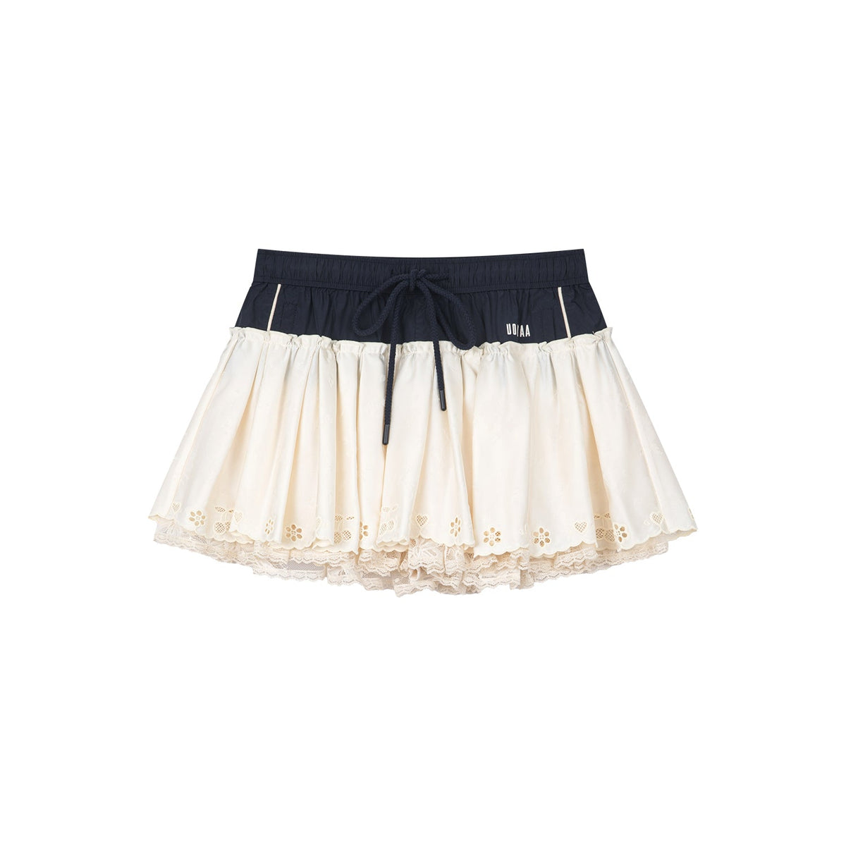 Patchwork shorts skirt