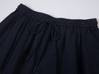 Faux-layered polo shirt mini skirt