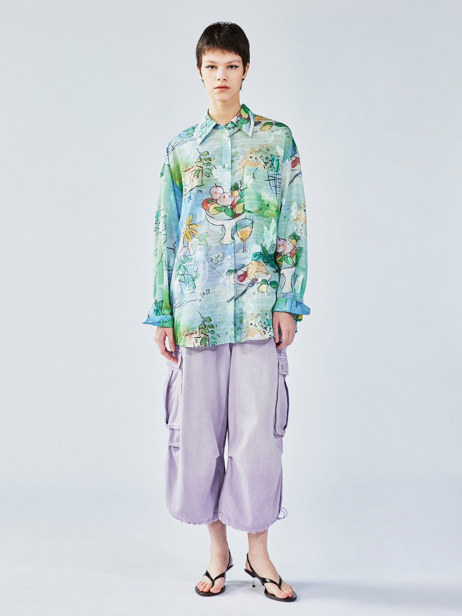 Hand-painted watercolor shirt