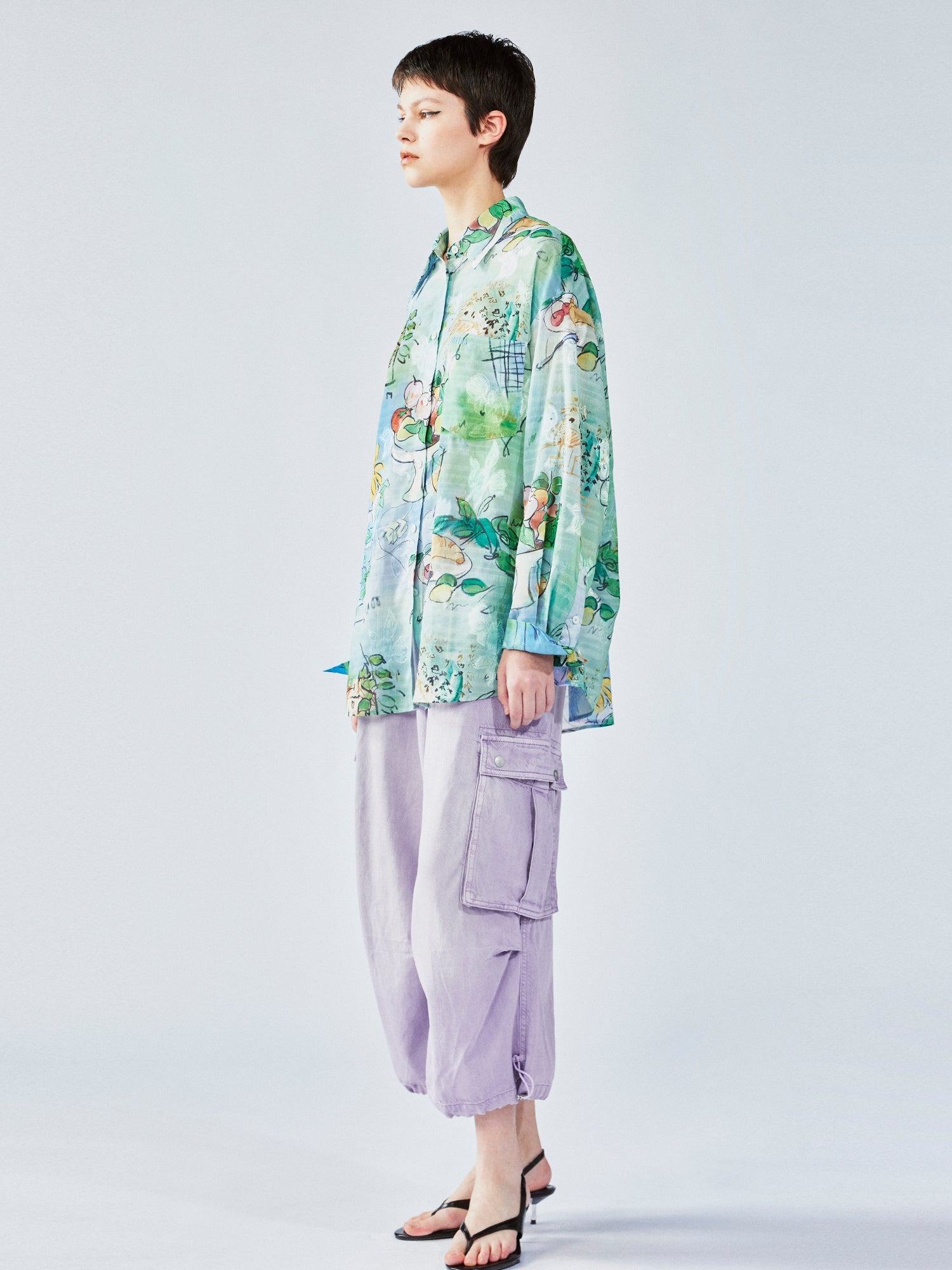 Hand-painted watercolor shirt