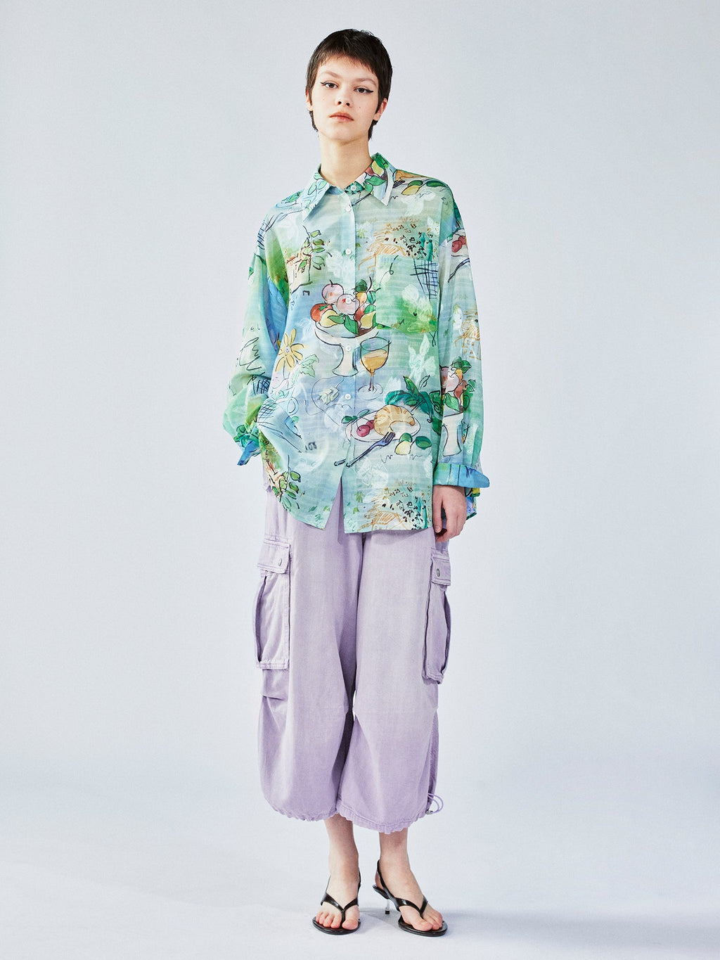 Hand-painted watercolor shirt