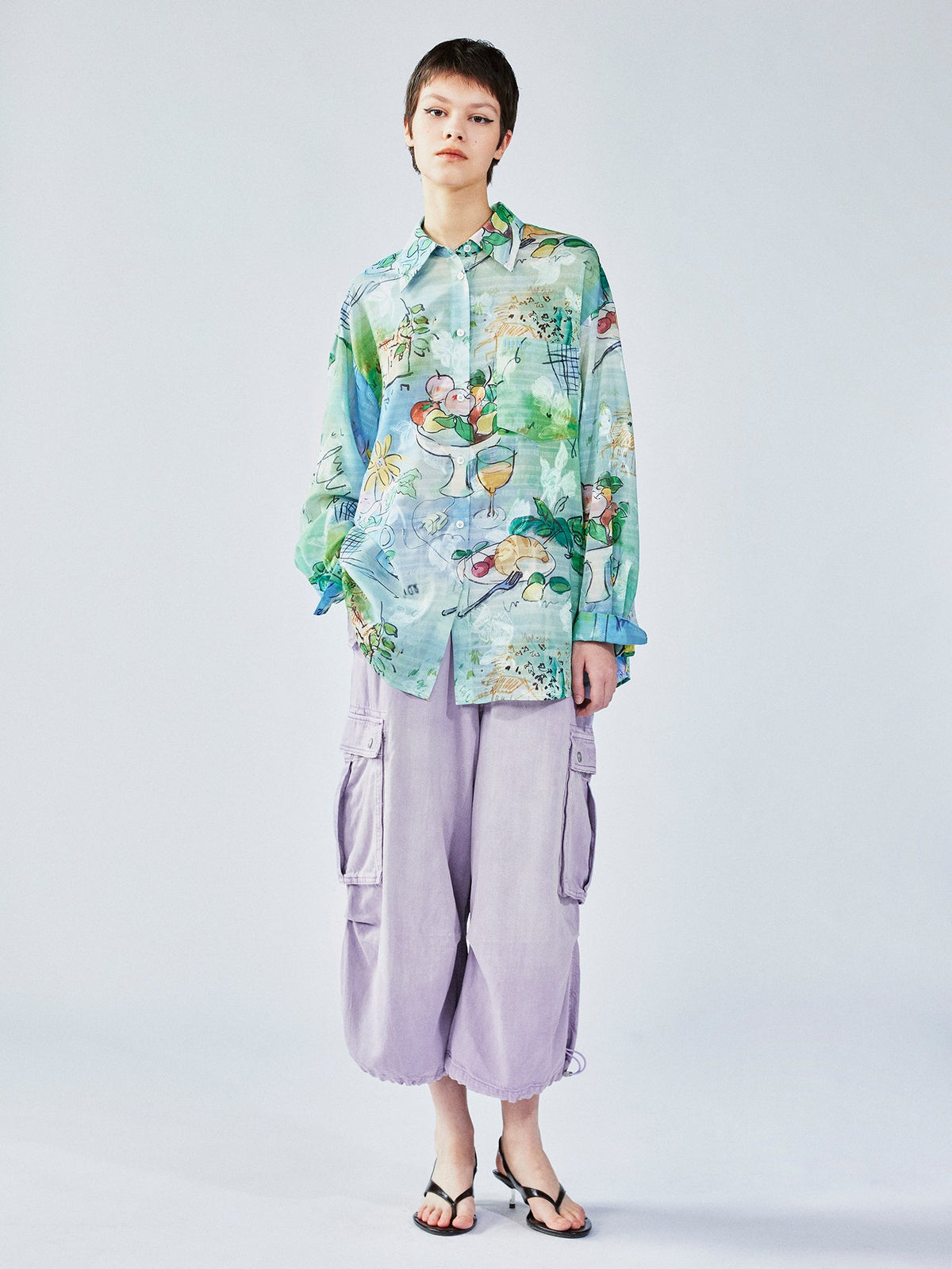 Hand-painted watercolor shirt