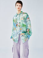 Hand-painted watercolor shirt