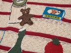 Love & food handmade granny-knit style t-shirt