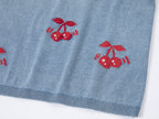 Dynamic cherry knit t-shirt