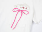 Npkin-pocket appliqué embroidery t-shirt