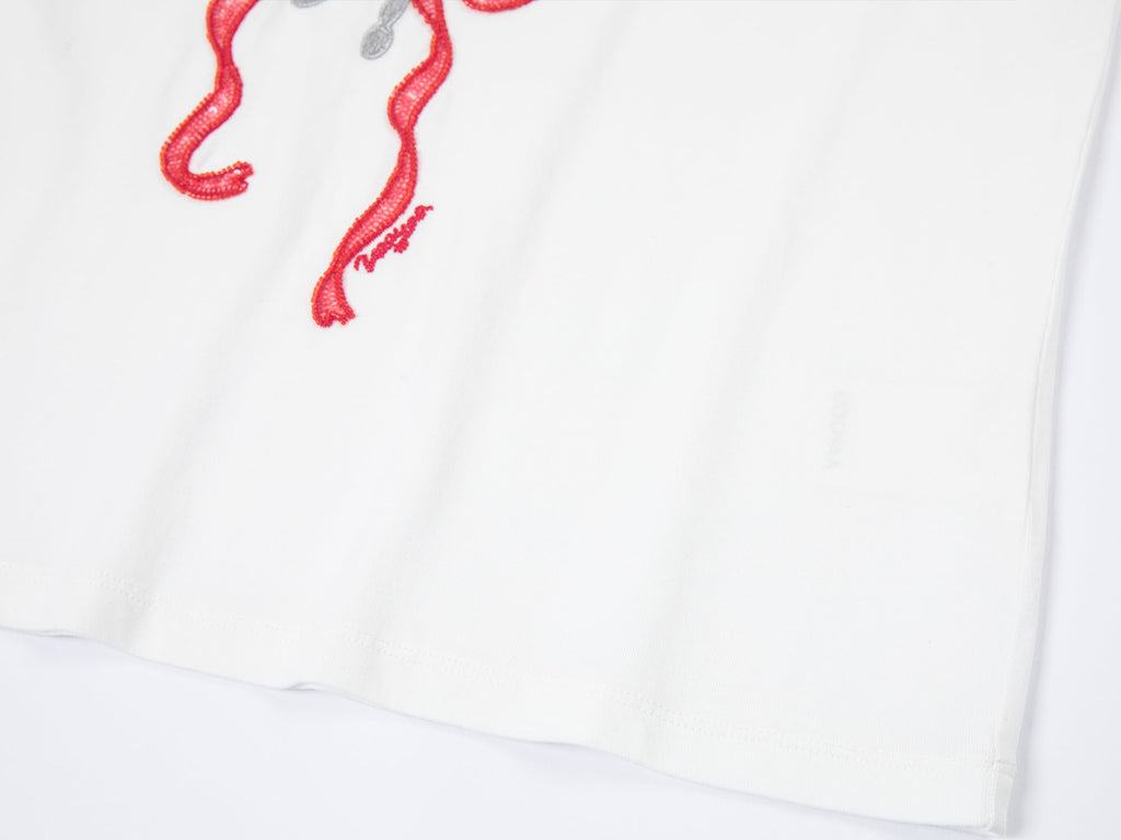 Bow & Fork appliqué T-Shirt
