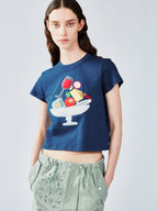 Food-Platter appliqué t-shirt