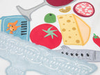 Food-Platter appliqué t-shirt