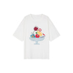 Food-Platter appliqué t-shirt