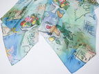 Hand-painted watercolor 3D floral dress