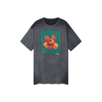 Grocery tomato appliqué t-shirt dress