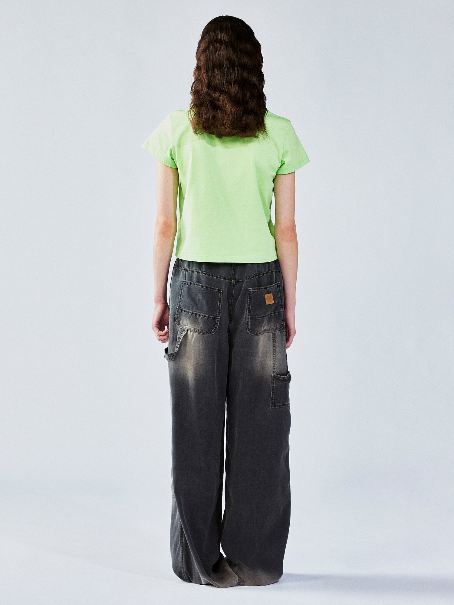 Tencel denim cargo pants