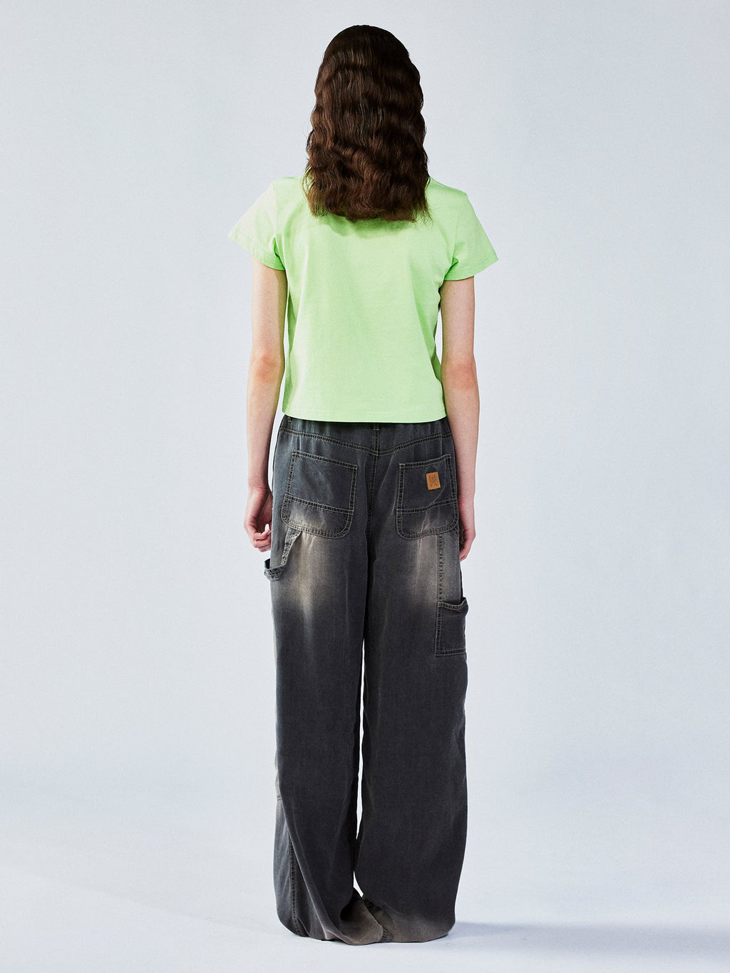 Tencel denim cargo pants
