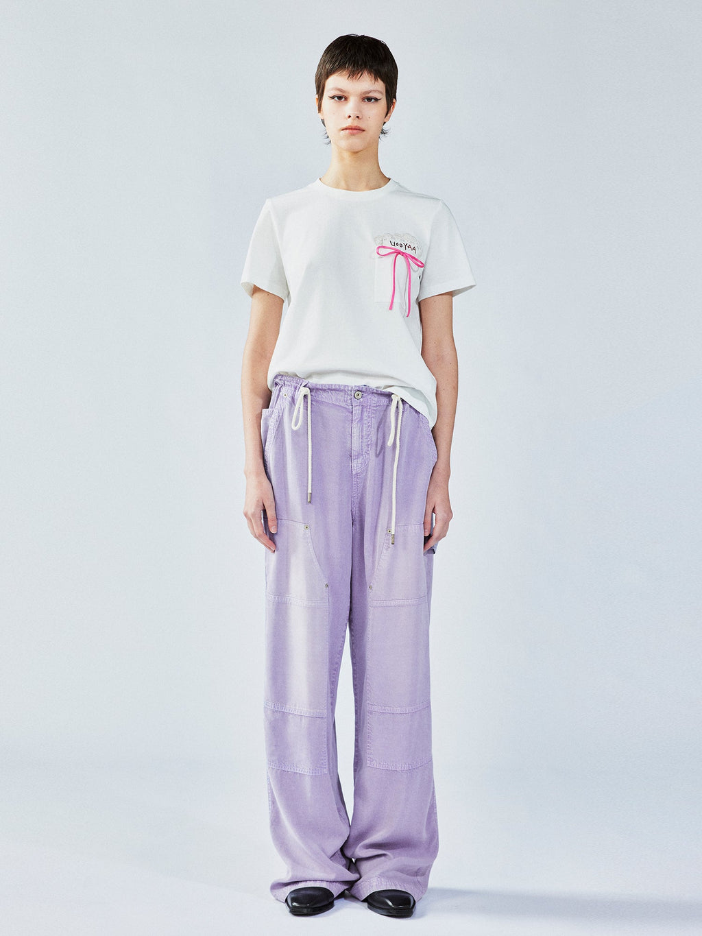 Tencel denim utility pants