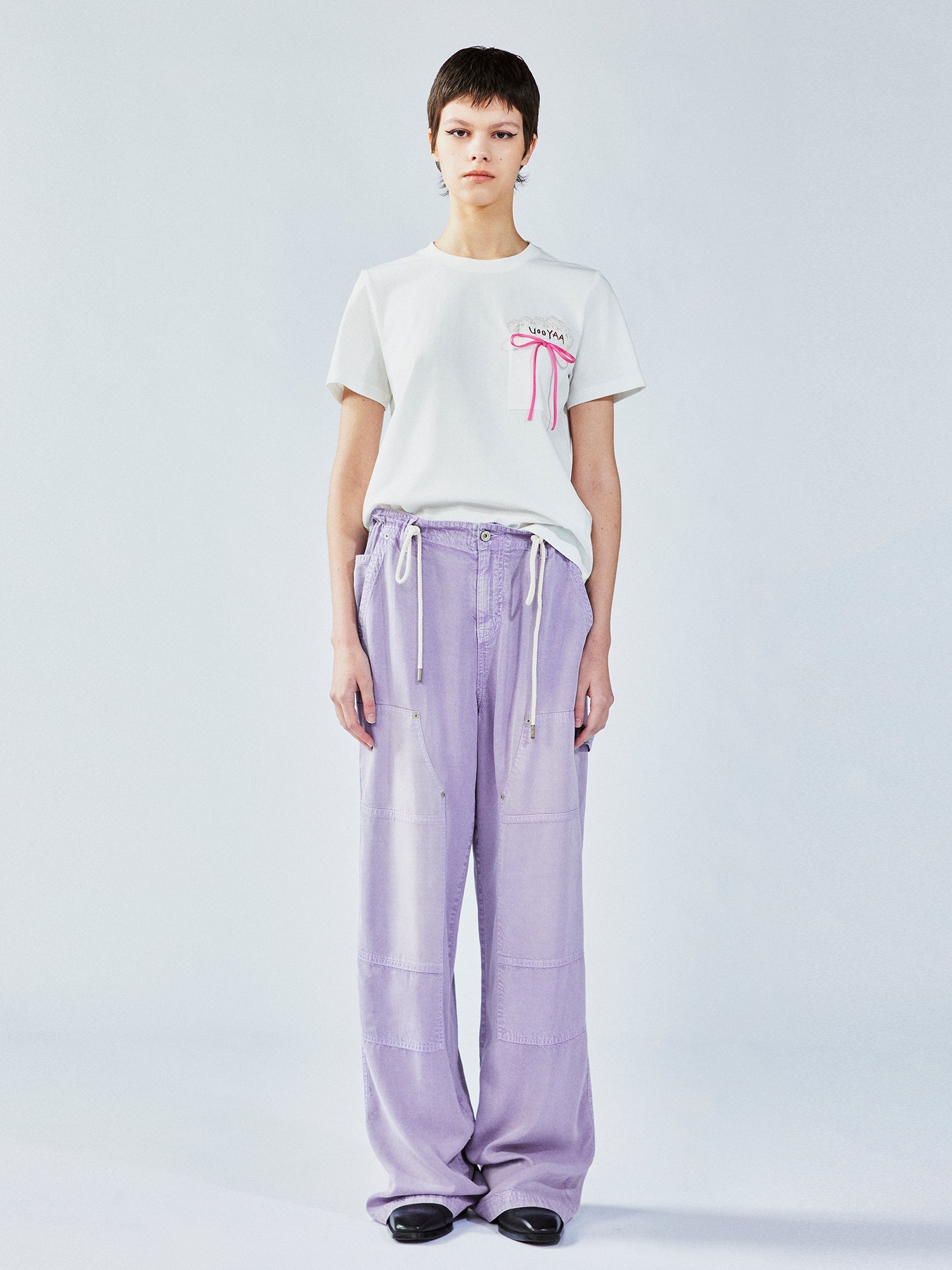 Tencel denim utility pants