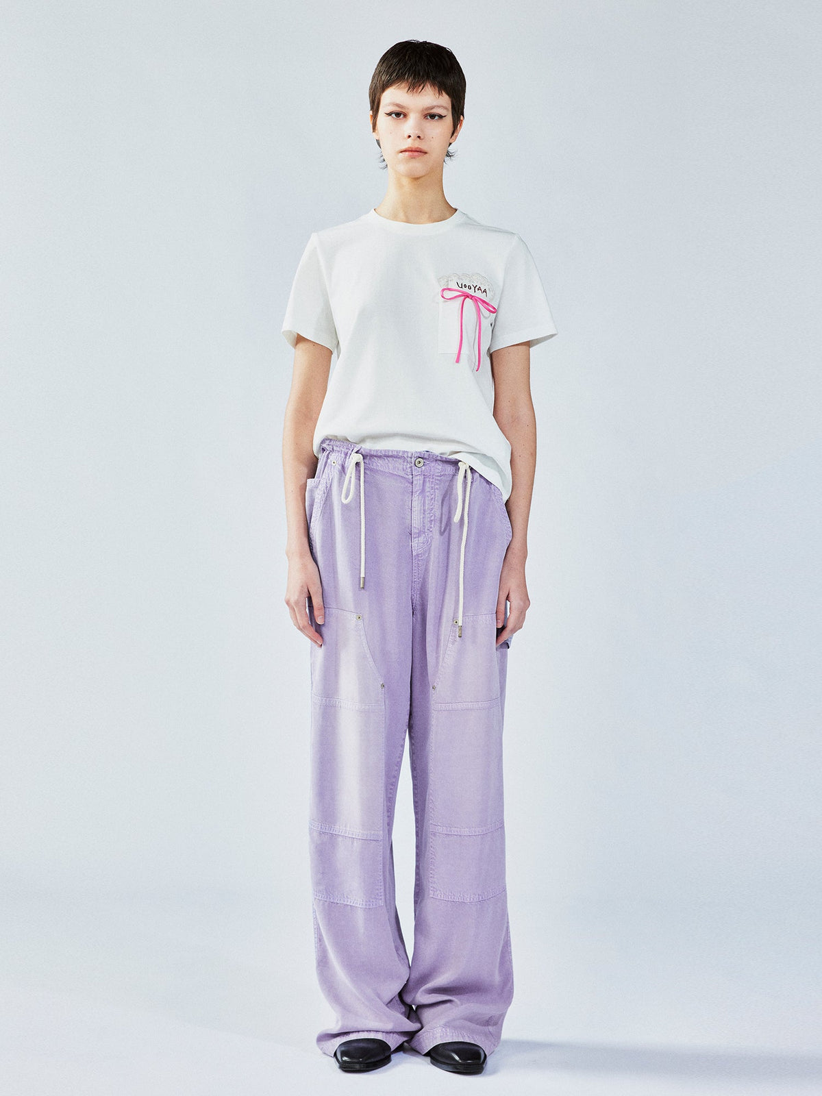 Tencel denim utility pants