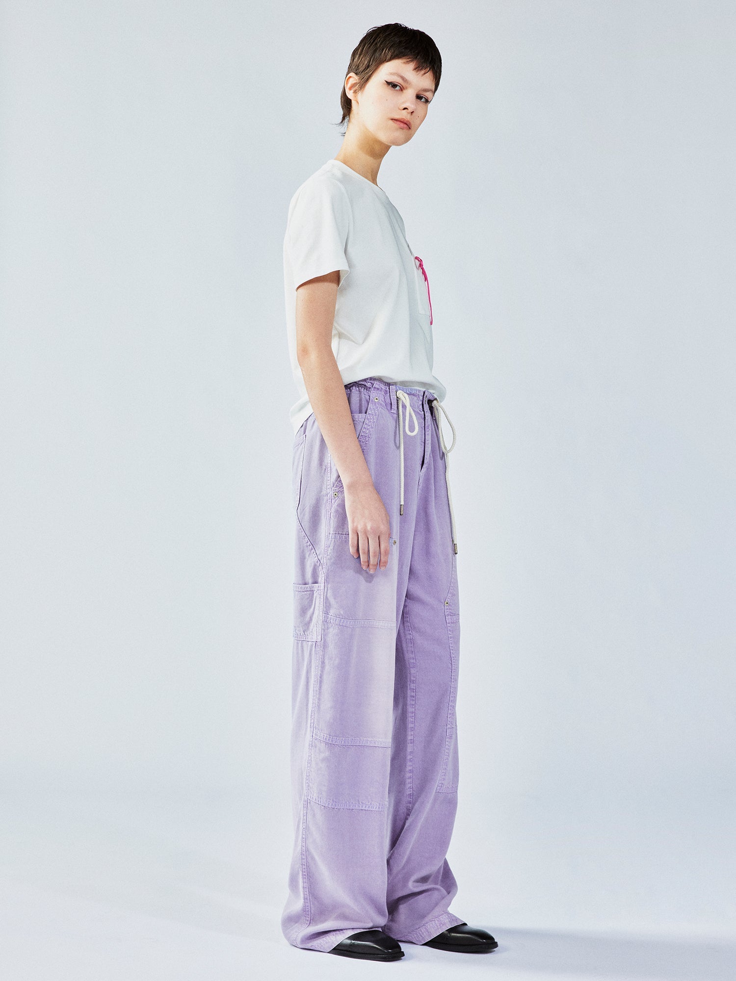 Tencel denim utility pants