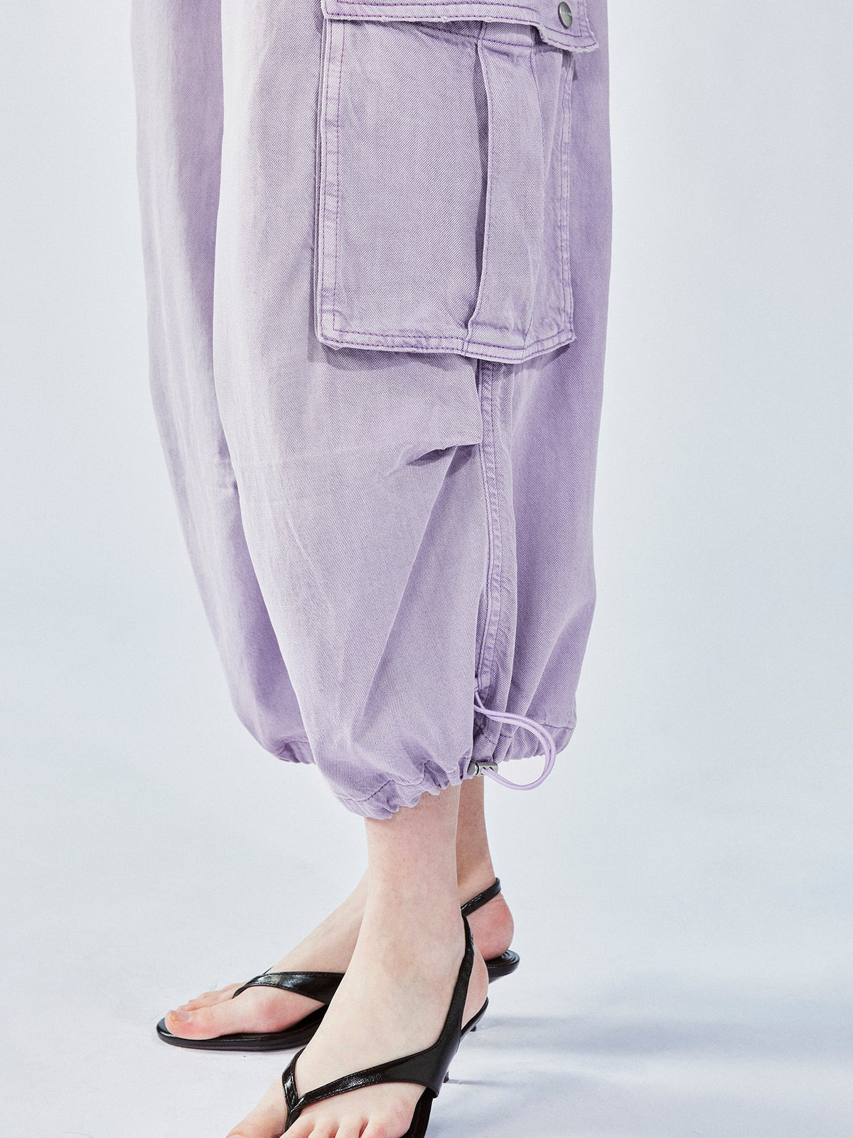 Tencel denim multi-pocket pants