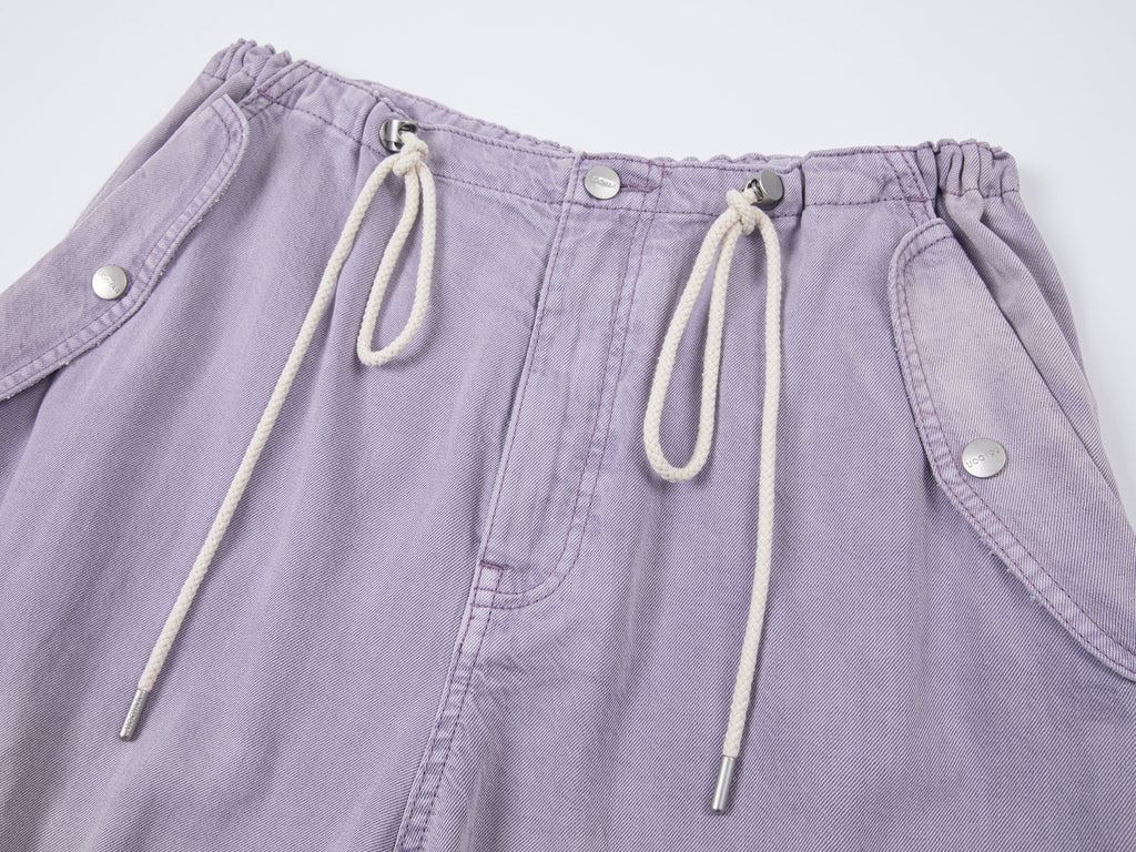 Tencel denim multi-pocket pants
