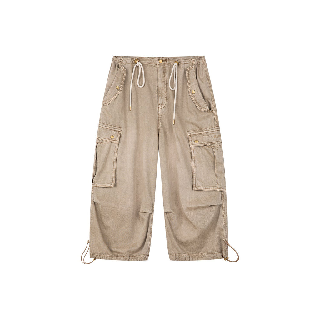 Tencel denim multi-pocket pants