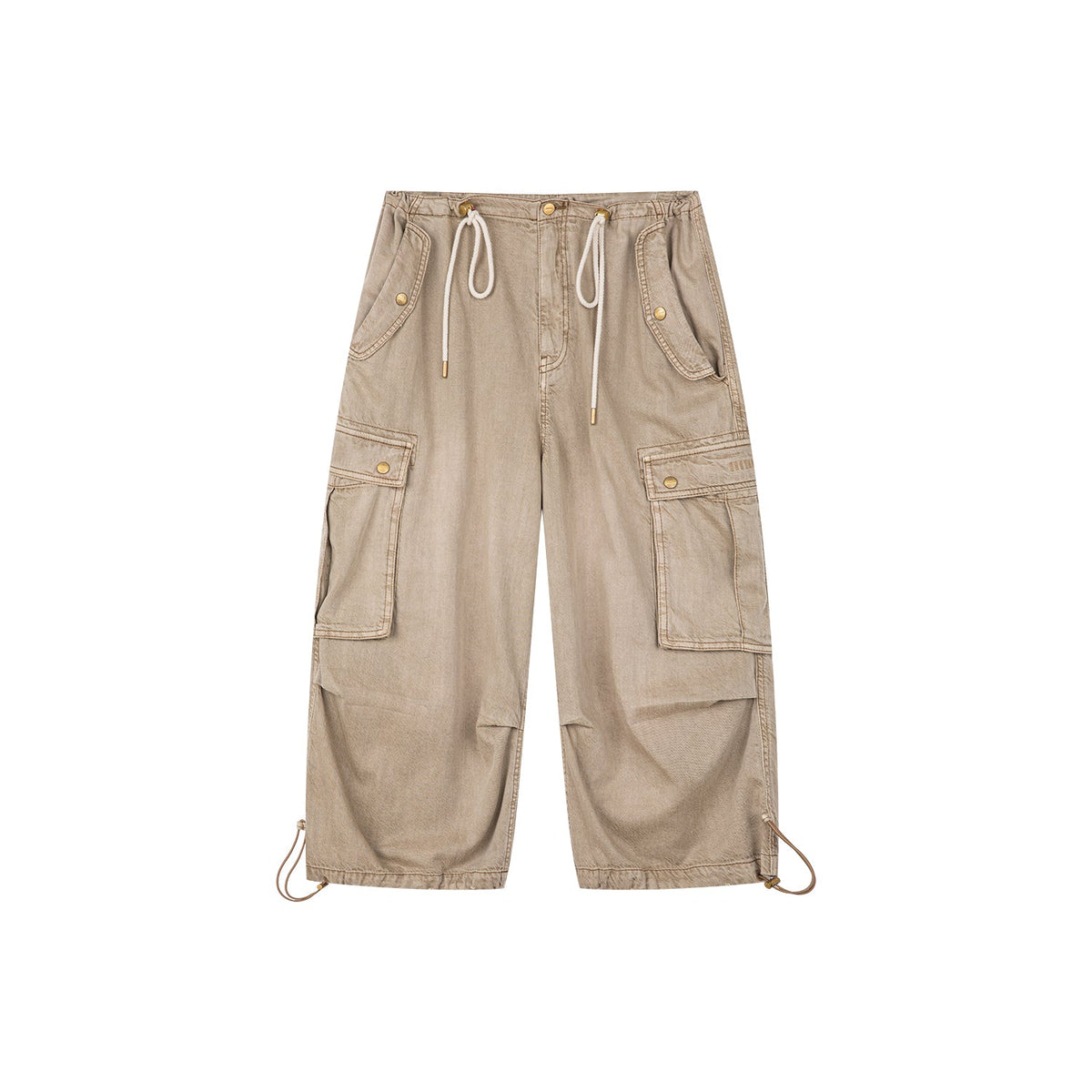 Tencel denim multi-pocket pants