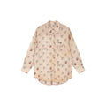 Hand-sketched dynamic cherry print shirt