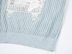 Knitted cat window scene T-shirt