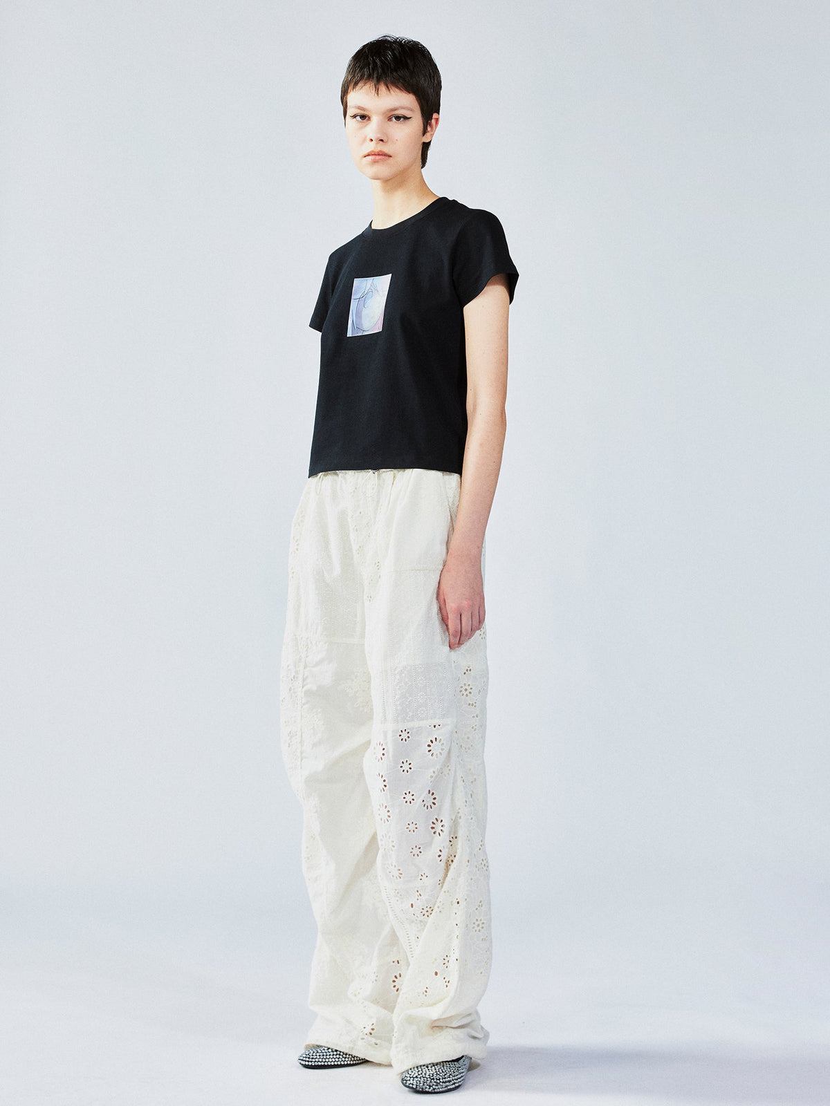 Moody girl 3D lenticular T-shirt