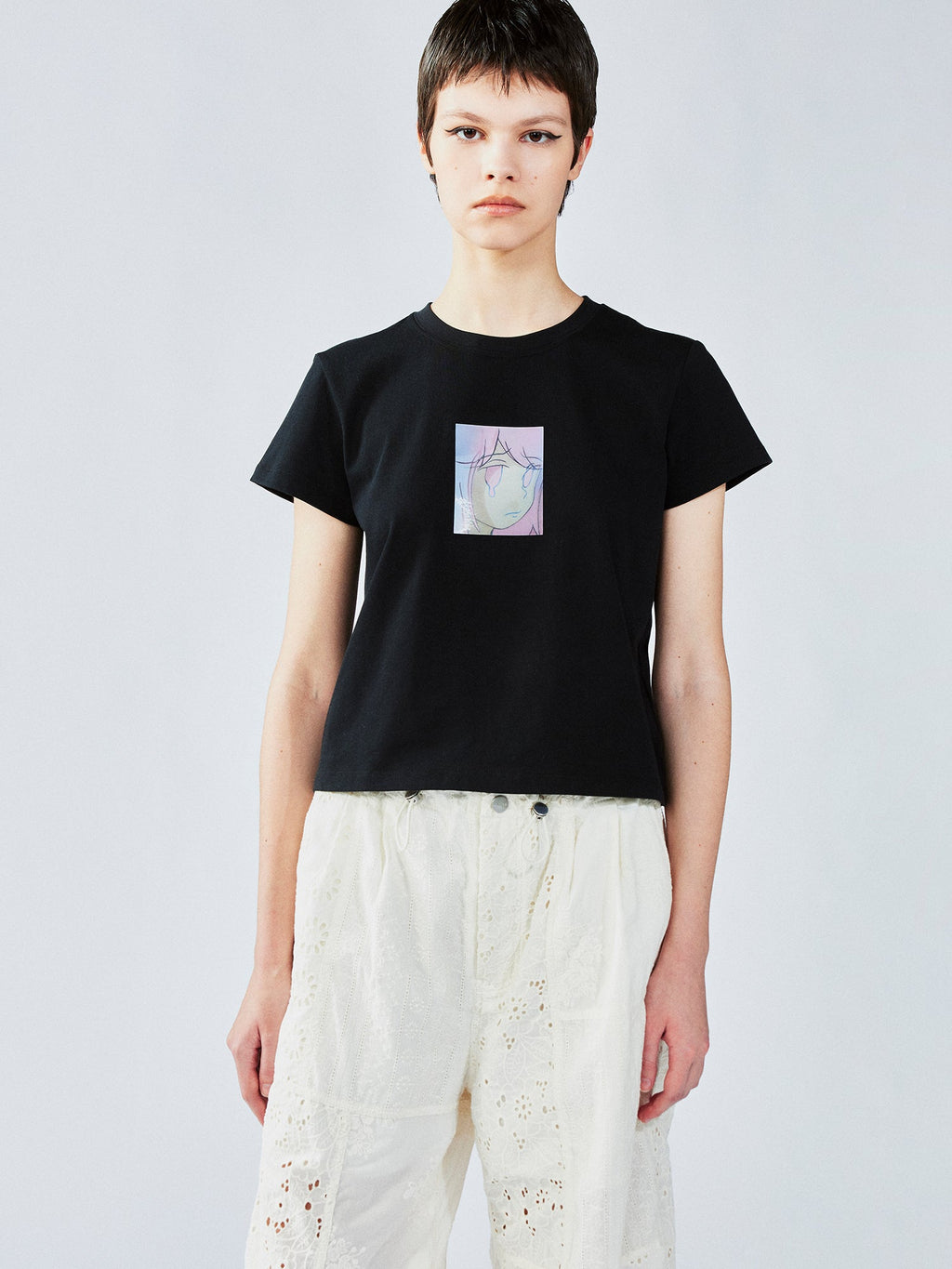 Moody girl 3D lenticular T-shirt