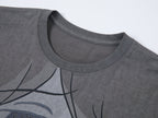 Moody girl print rhinestone T-shirt
