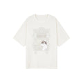Cat window scene appliqué T-shirt