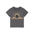 Retro metallic movie cat T-shirt