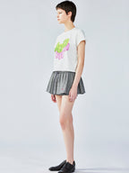 3D pixel logo print T-shirt